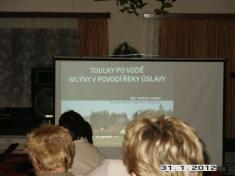 Beseda o mlýnech v povodí  řeky Úslavy 2012